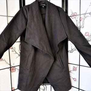 Fashion Nova Black Jacket Large Lapels Size Large